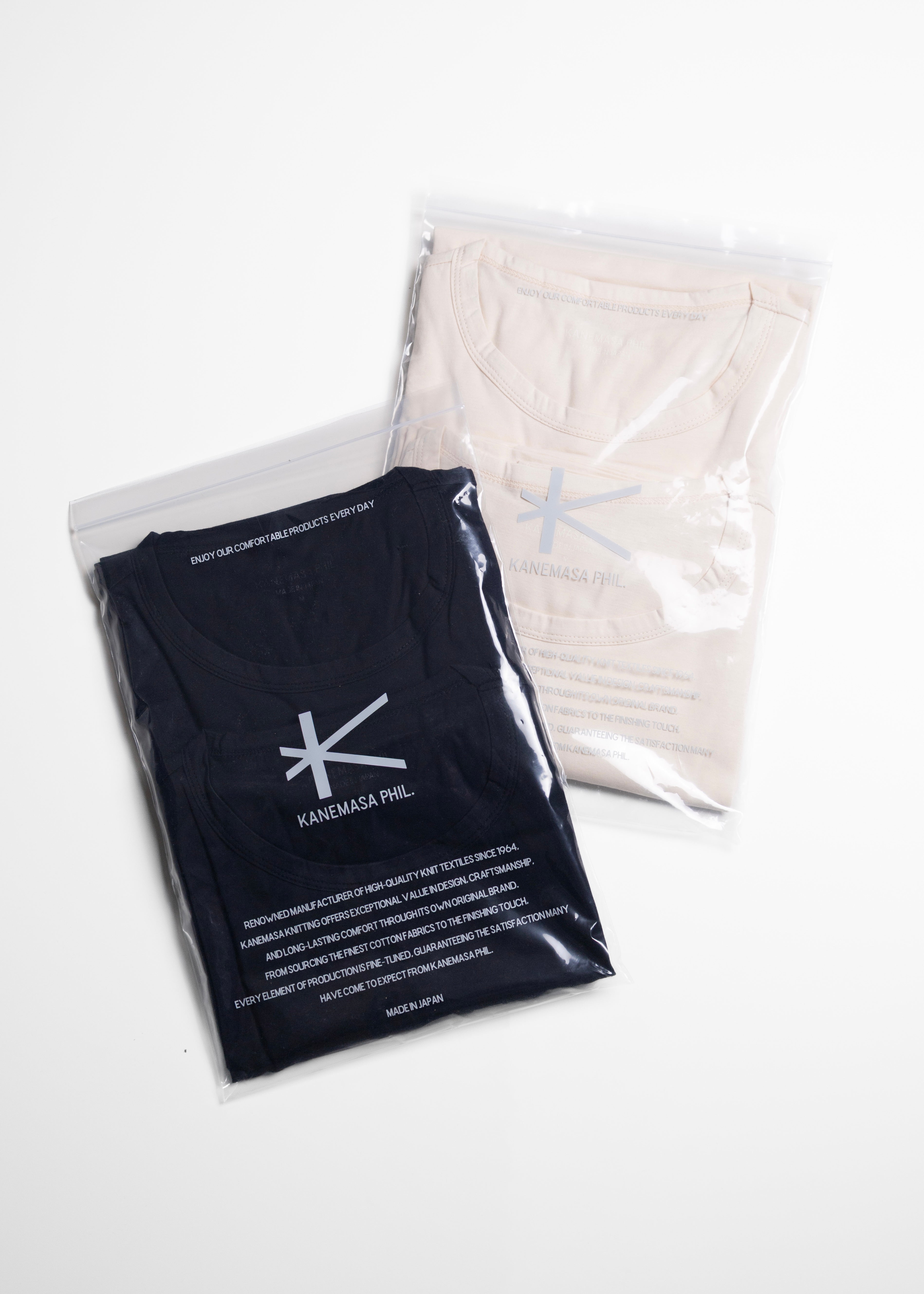 KANEMASA PHIL.（カネマサフィル）46G Cotton Thin Pack Tee – process