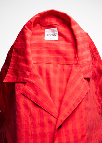 [BISOWN] COTTON HIDDEN CHECK SLEEPING SHIRTSJACKET