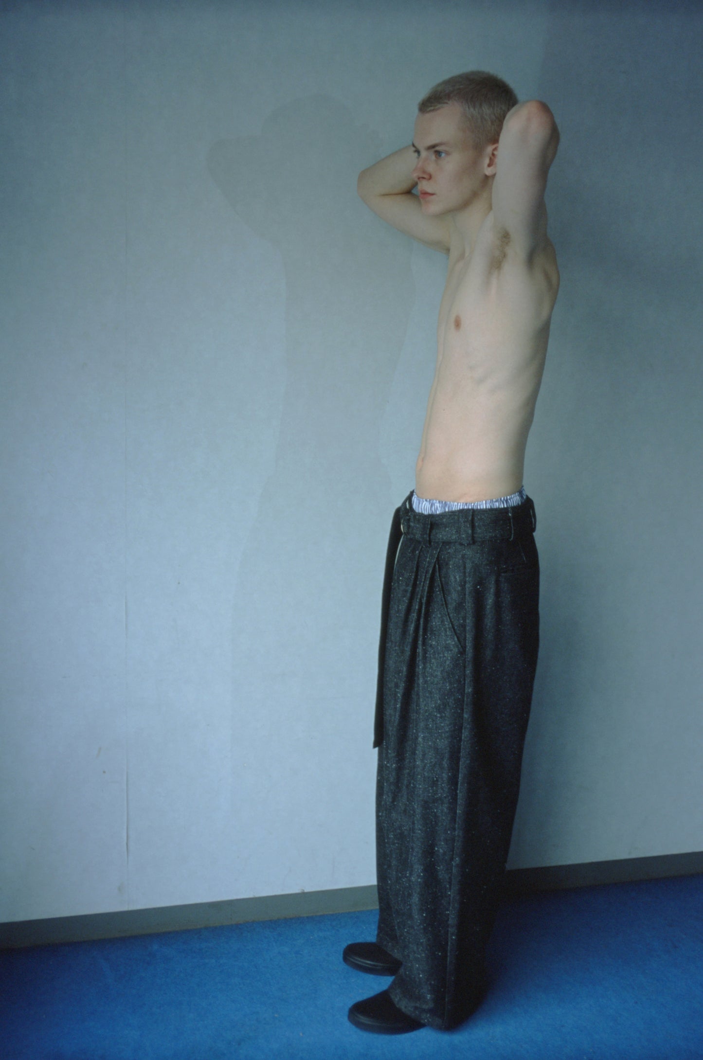 [Blanc YM] Silk Denim Wide Pants