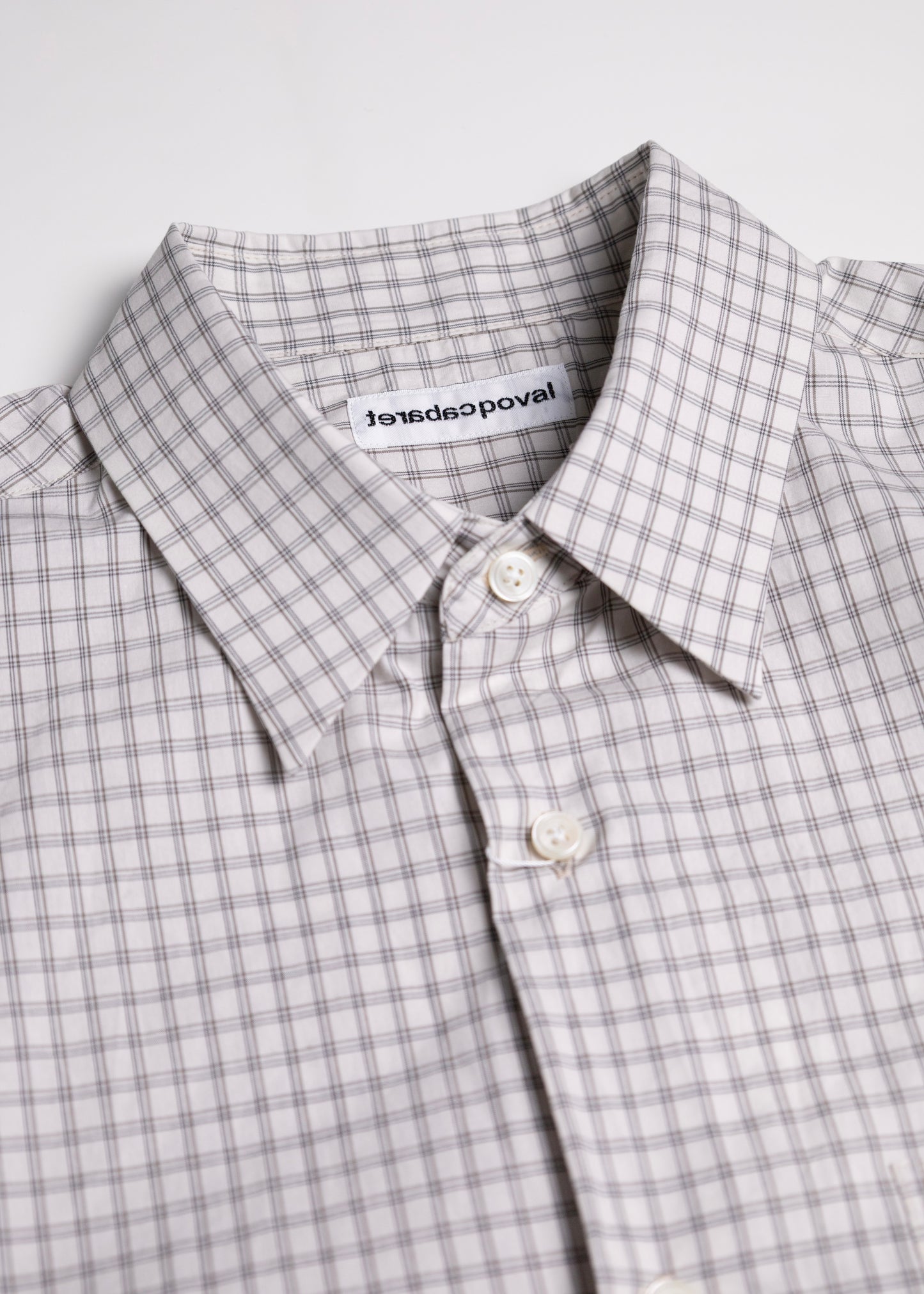 [CABARET POVAL] Plaid S/S Shirt