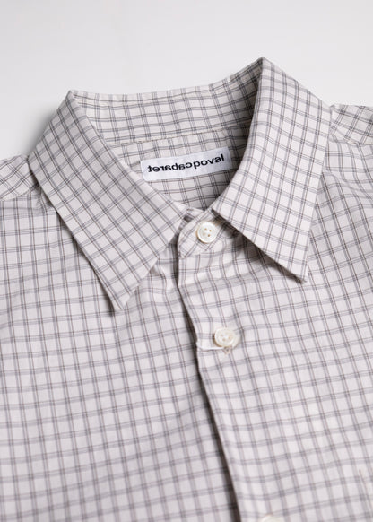 [CABARET POVAL] Plaid S/S Shirt