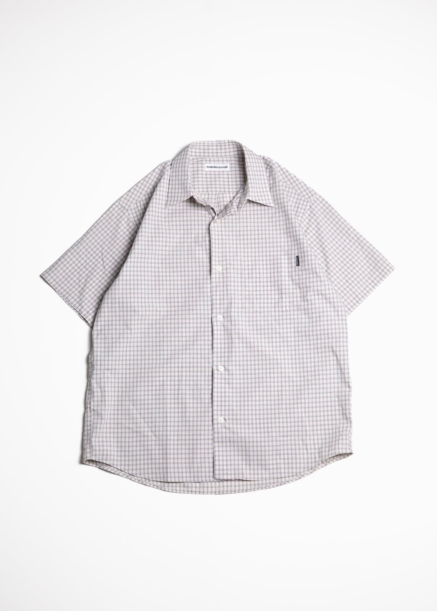 [CABARET POVAL] Plaid S/S Shirt