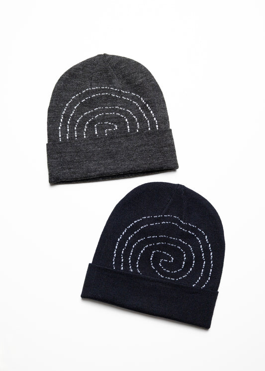 [SOL soonerorlater] PIN GURUGURU DOUBLE BEANIE