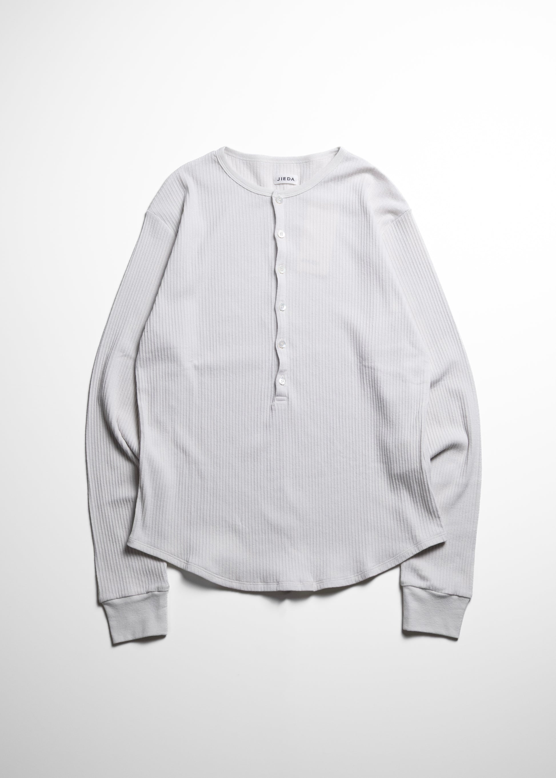 JIEDA VINTAGE LIGHT RIB HENRY NECK L/S ヘンリーネック 正面