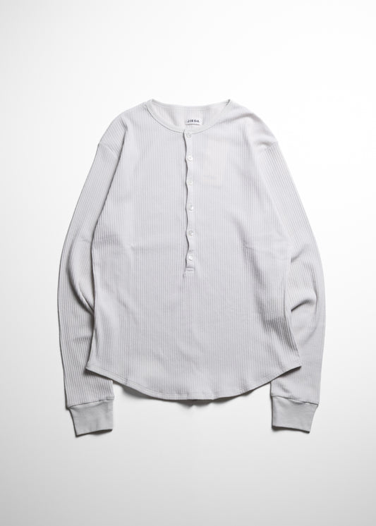 JIEDA VINTAGE LIGHT RIB HENRY NECK L/S ヘンリーネック 正面
