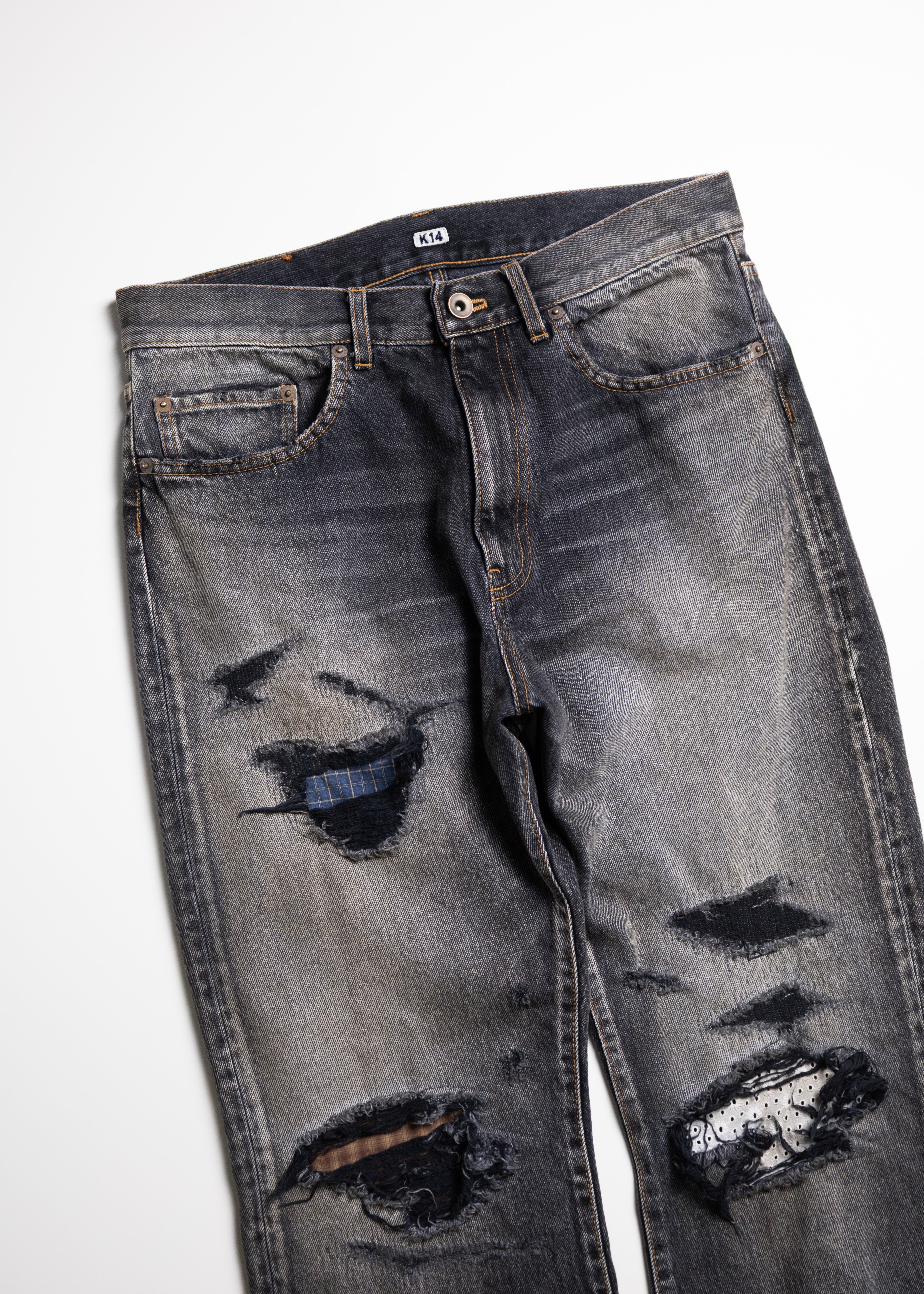 KHOKI （コッキ）Faded Memory Denim Pants – process