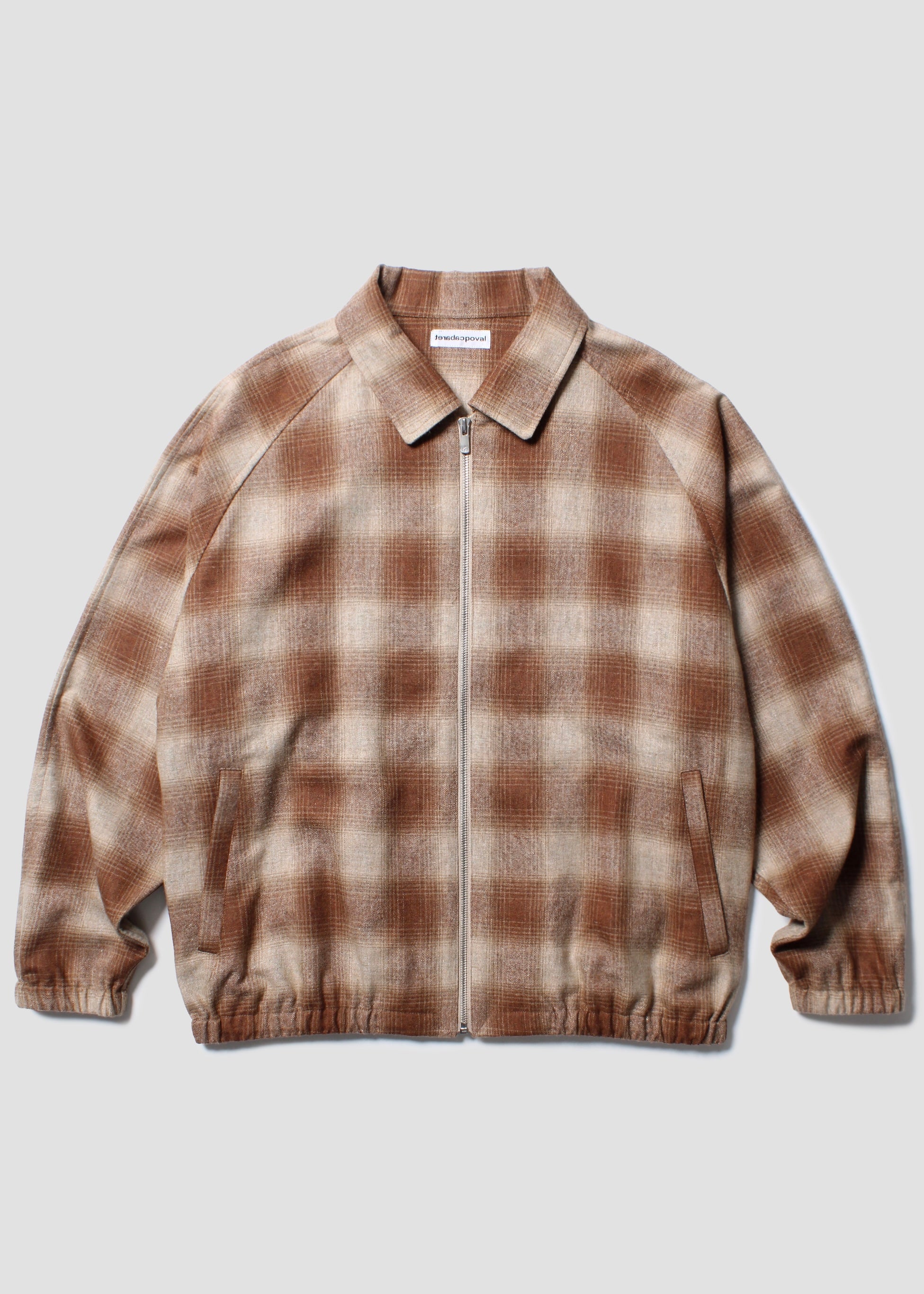 CABARET POVAL（キャバレーポバール）Wool Ombre Check Drizzler