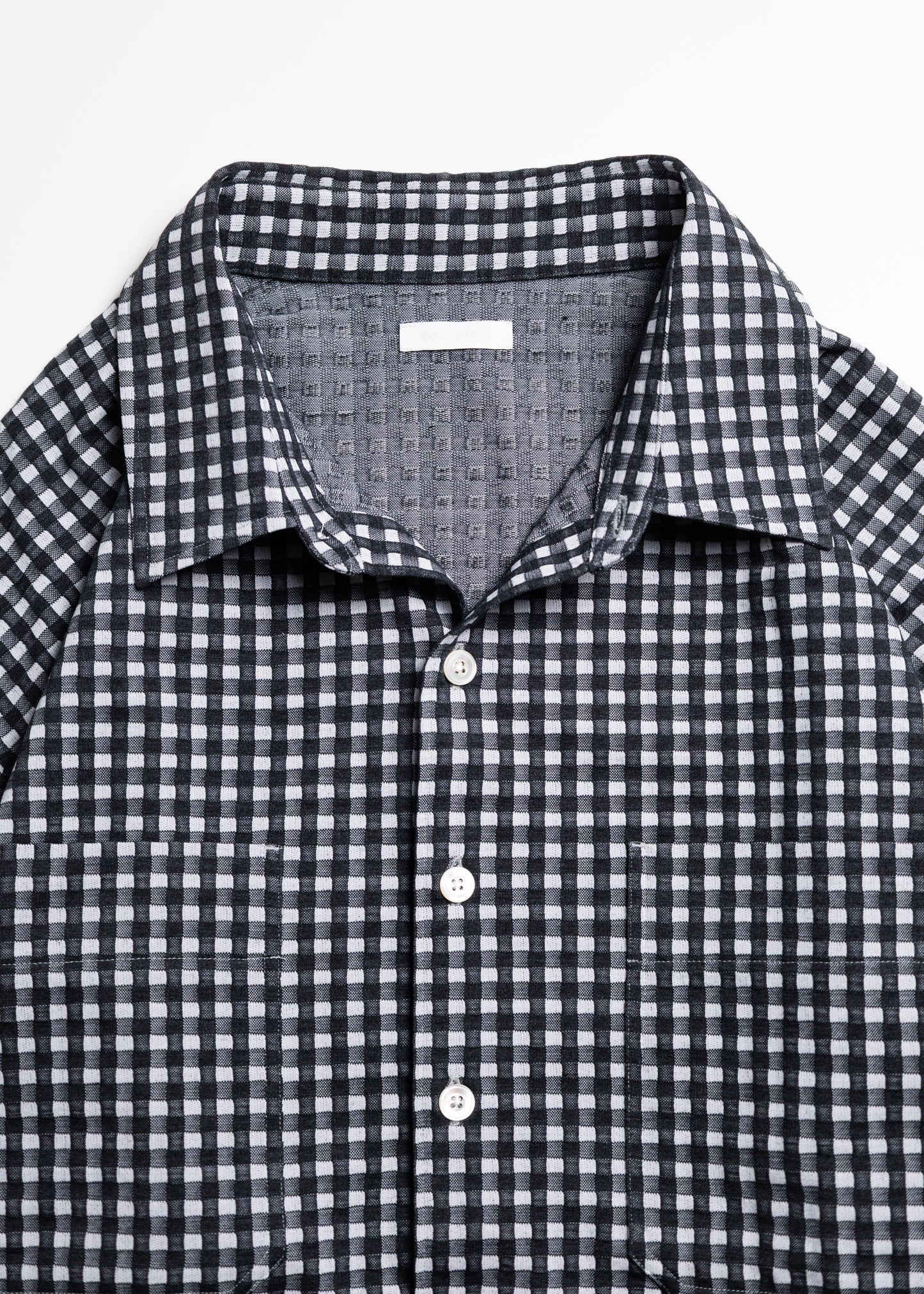 [KANEMASA PHIL.] 36G Wool Check Balise Shirt