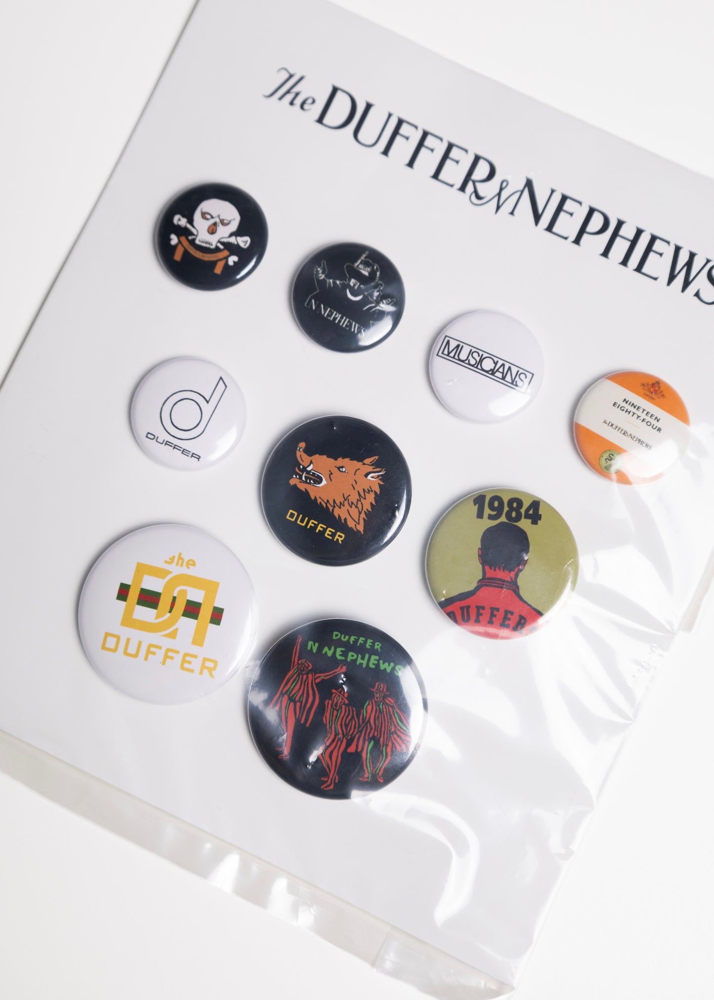 [The DUFFER N NEPHEWS] PINBACK BUTTON