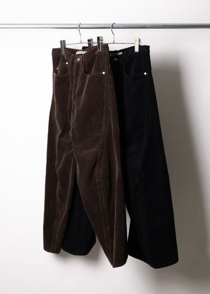 [NVRFRGT] 3D TWISTED WIDE LEG 5P PANTS