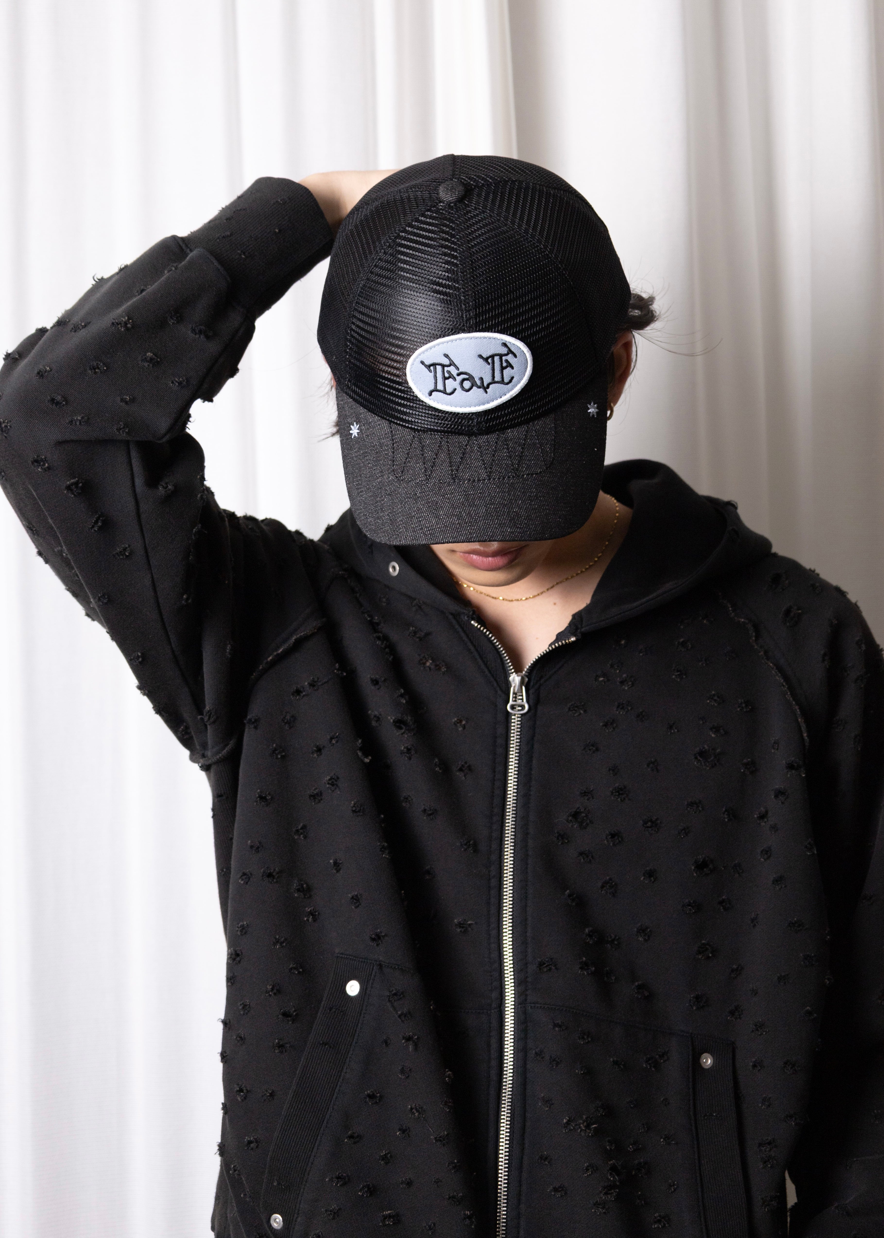 O別注 FAKE AS FLOWERS Studed faf mesh cap EXCLUSIVE】FAKE AS FLOWERS Studed FAF Mesh Cap（キャップ