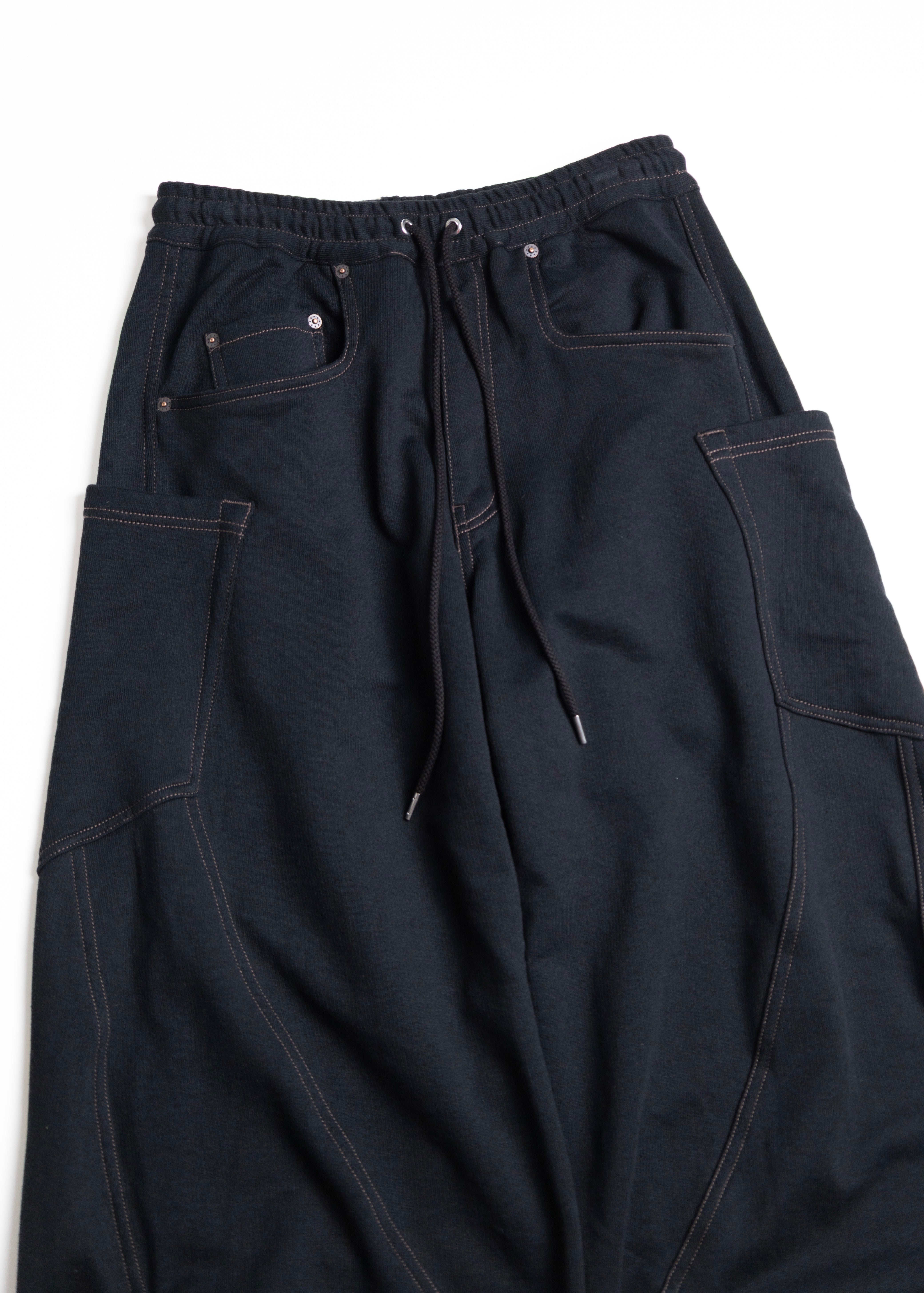 KHOKI （コッキ）3D cutting sweat pants – process