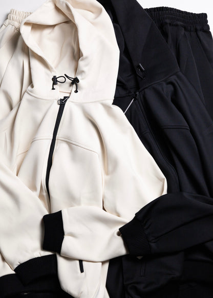 [ROTOL] Smooth Jersey Hooded Track Jacket