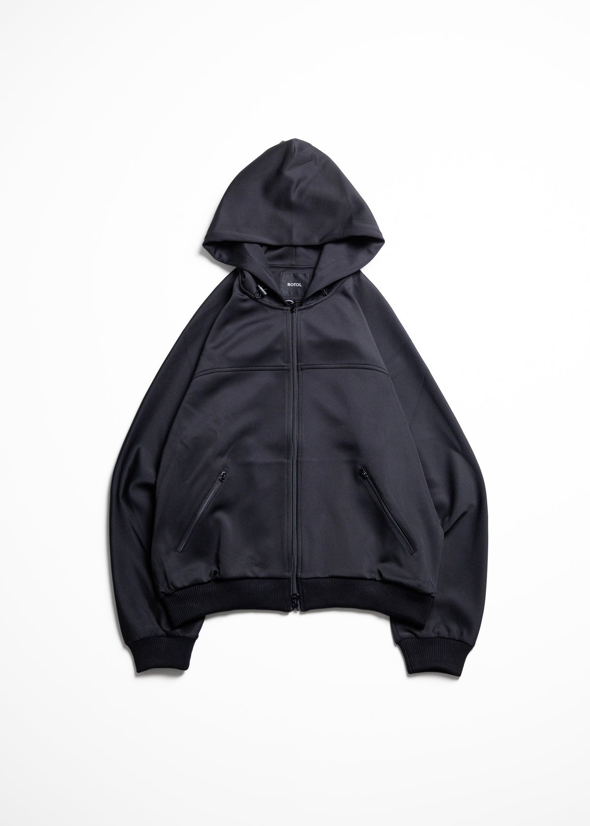 [ROTOL] Smooth Jersey Hooded Track Jacket