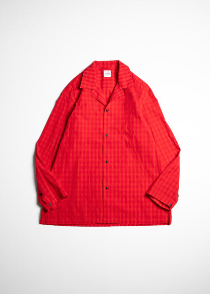 [BISOWN] COTTON HIDDEN CHECK SLEEPING SHIRTSJACKET