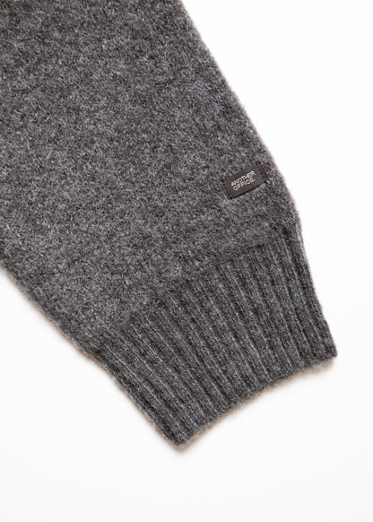 [ANOTHER OFFICE] Current Alpaca Roundneck Cardigan