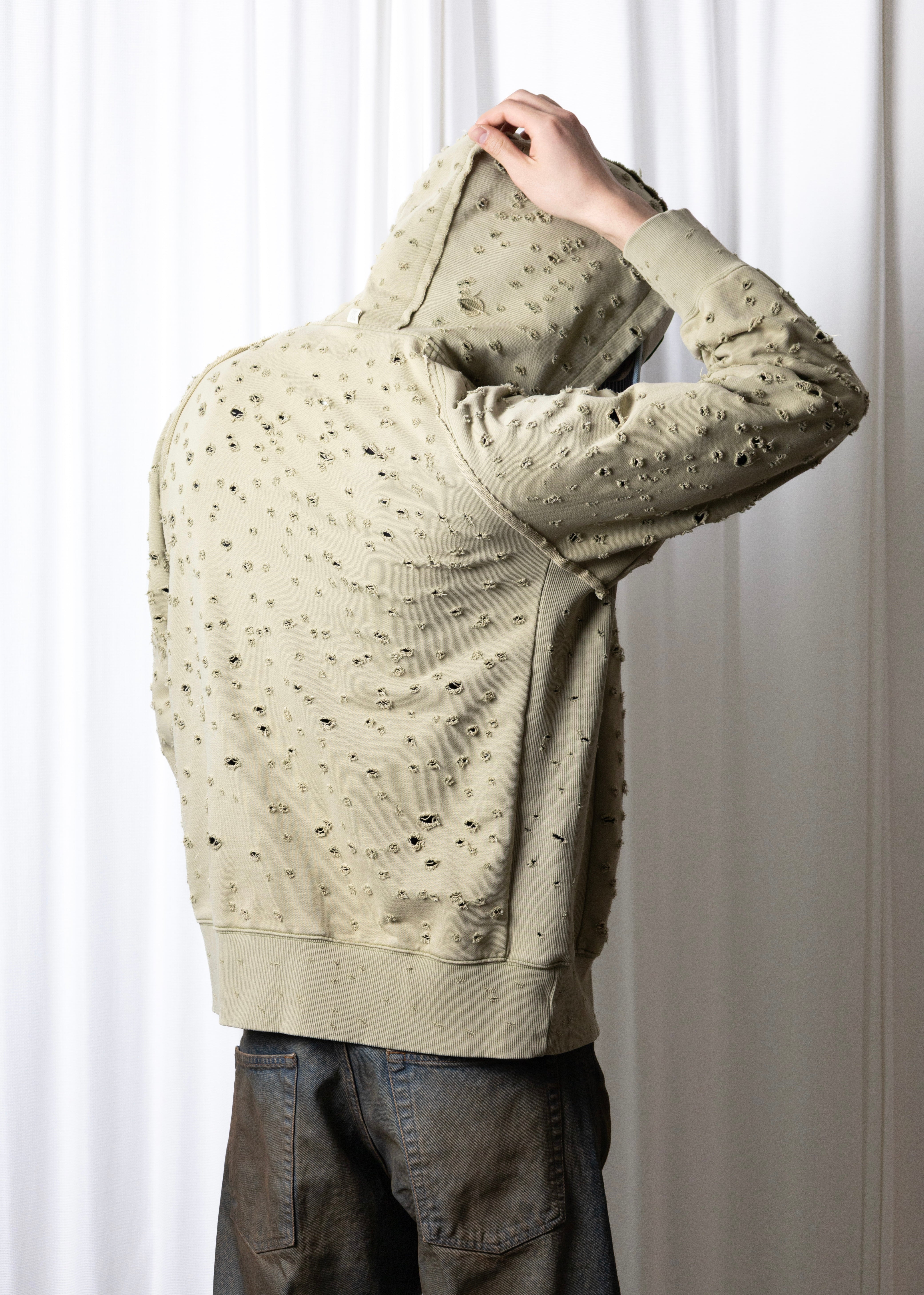 FAF（Fake As Flowers）Dameged Zip up Hoodie - 通販 – process