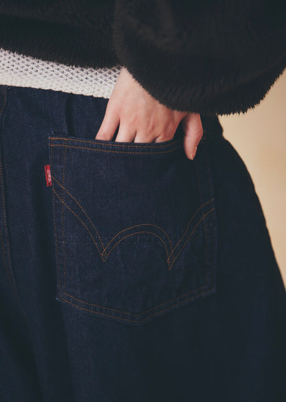 [refomed] FRESH MAN DENIM WIDE PANTS by EDWIN”USED"