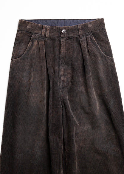 [ANACHRONORM] CORDUROY TUCK WIDE PANTS