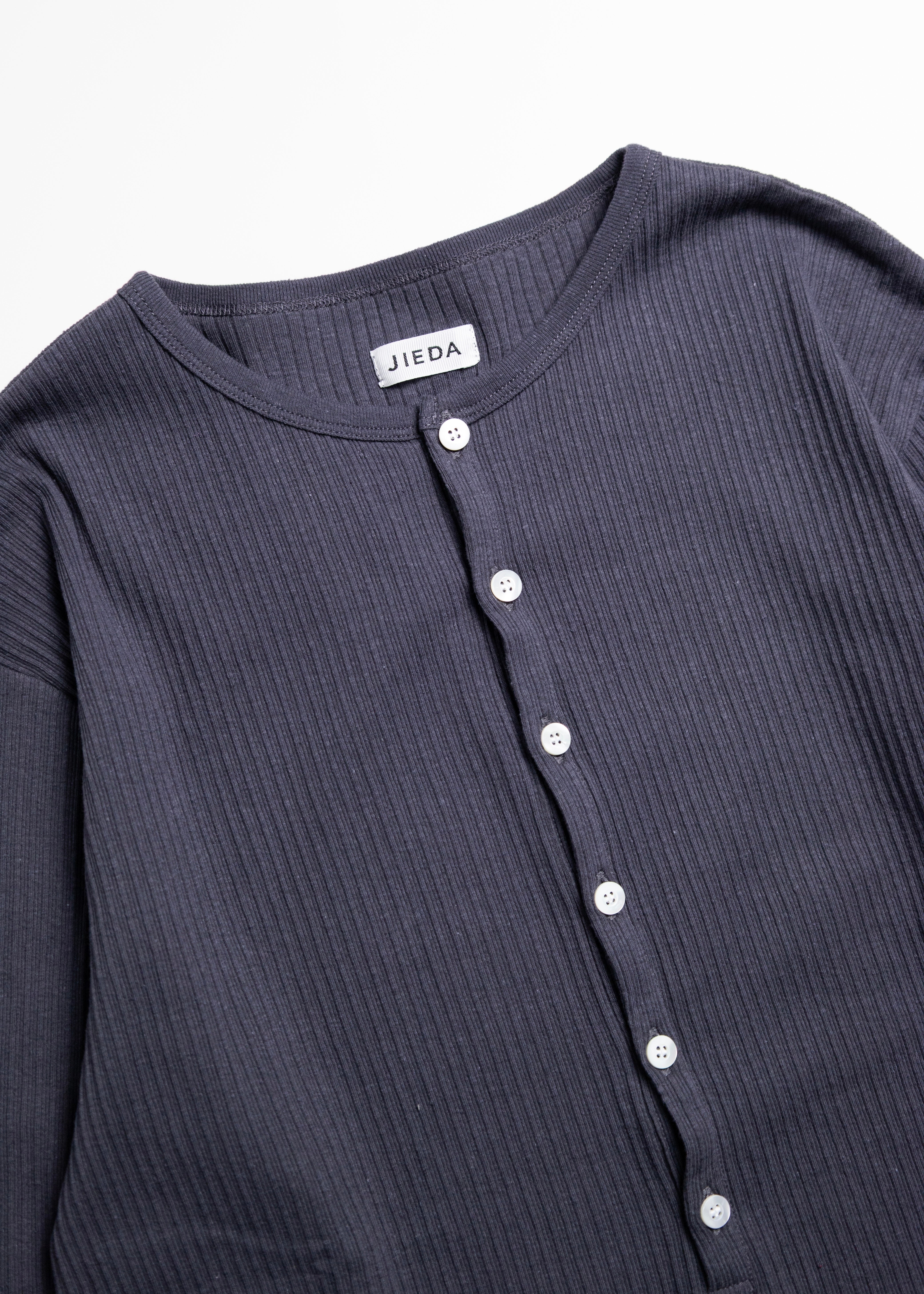 JIEDA（ジエダ）VINTAGE LIGHT RIB HENRY NECK L/S – process