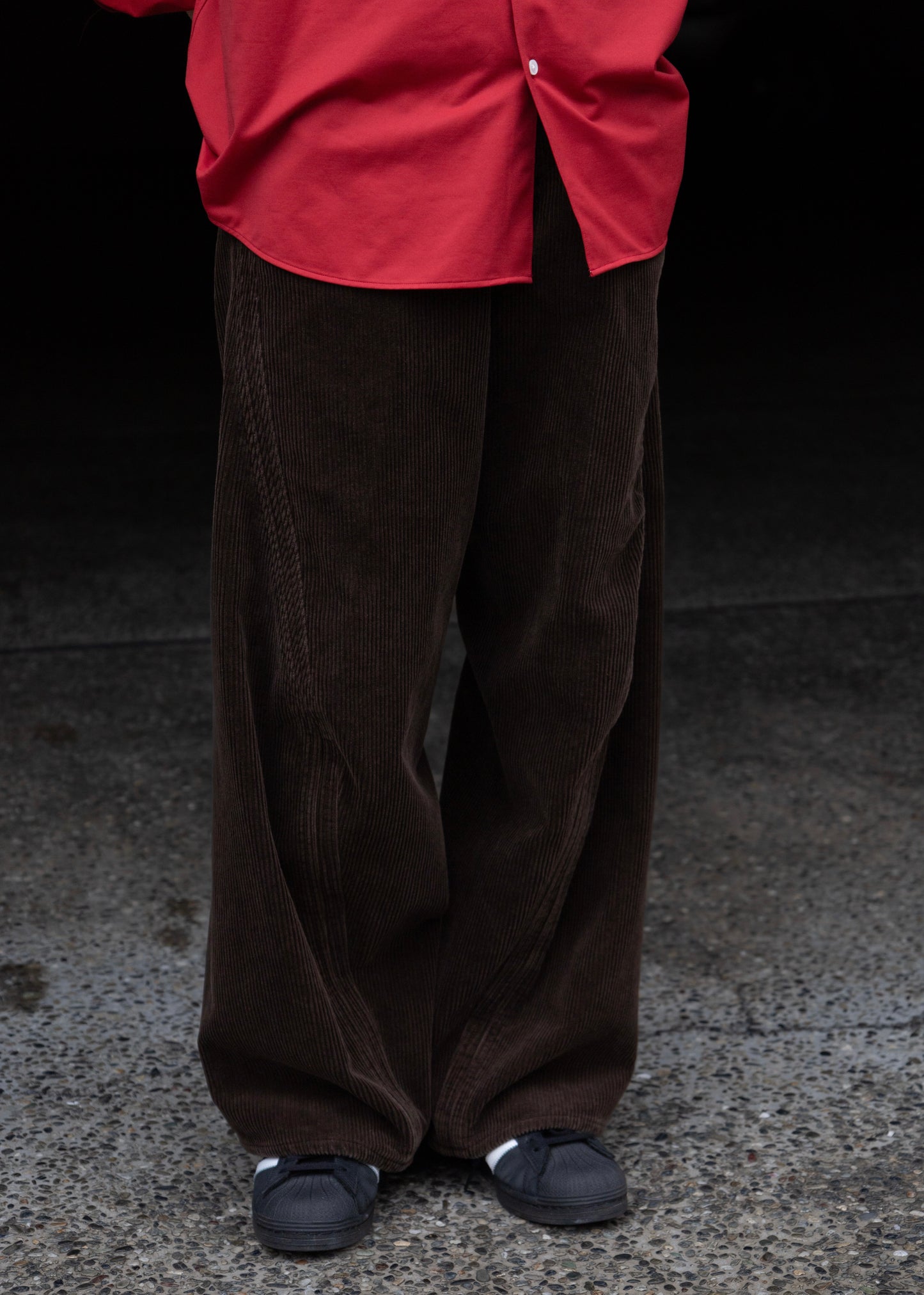 [NVRFRGT] 3D TWISTED WIDE LEG 5P PANTS