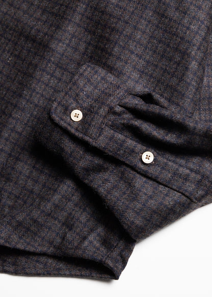 [CABARET POVAL] Rewool Plaid L/S Shirt