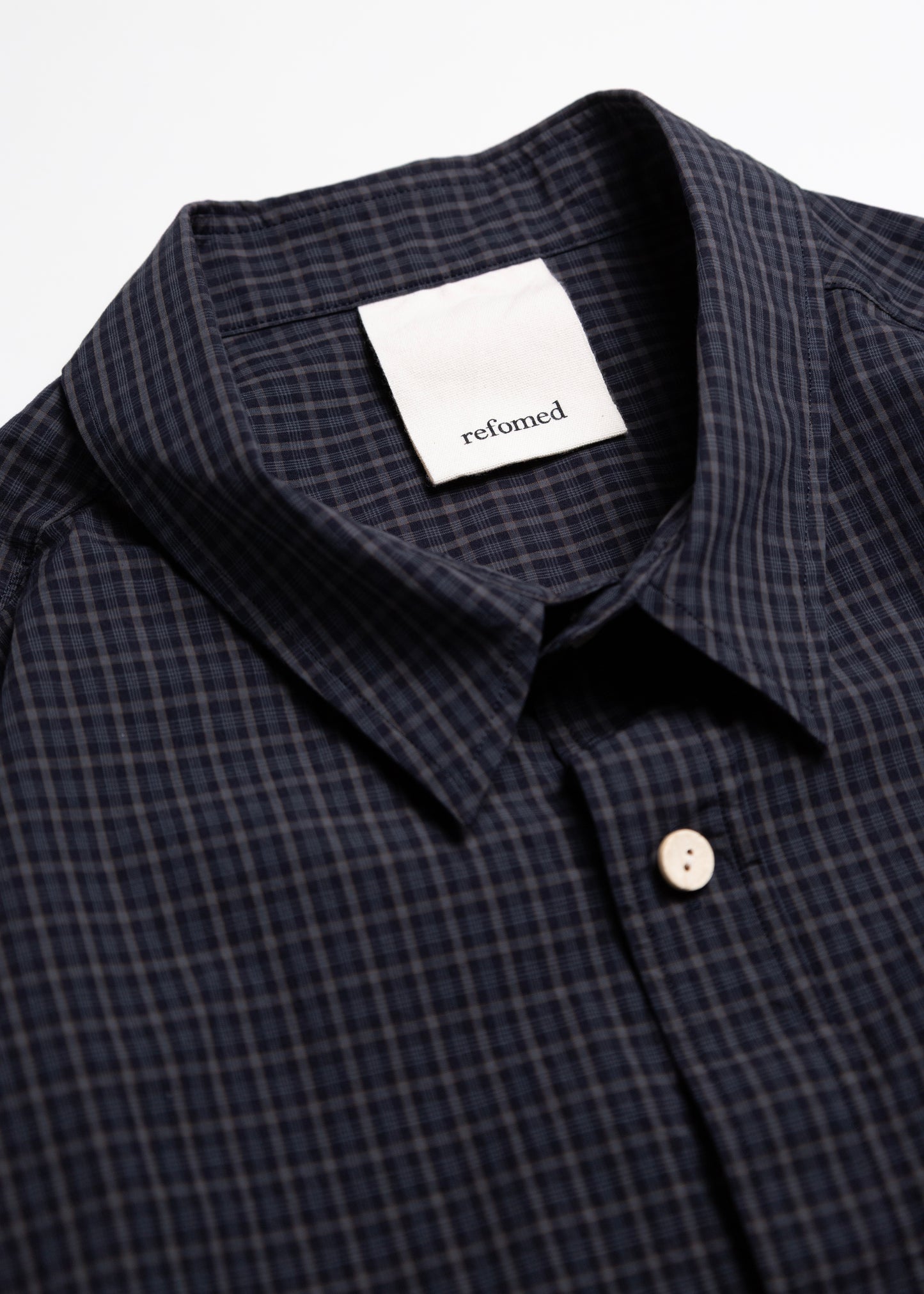 [refomed] WRIST PATCH WIDE SHIRT "CHECK"
