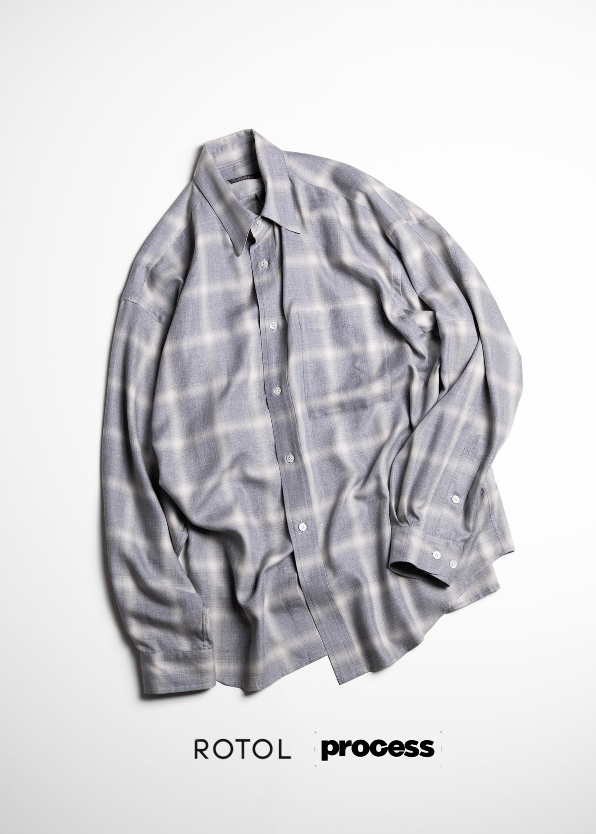 ROTOL（ロトル）Ombre Wide Shirt for process