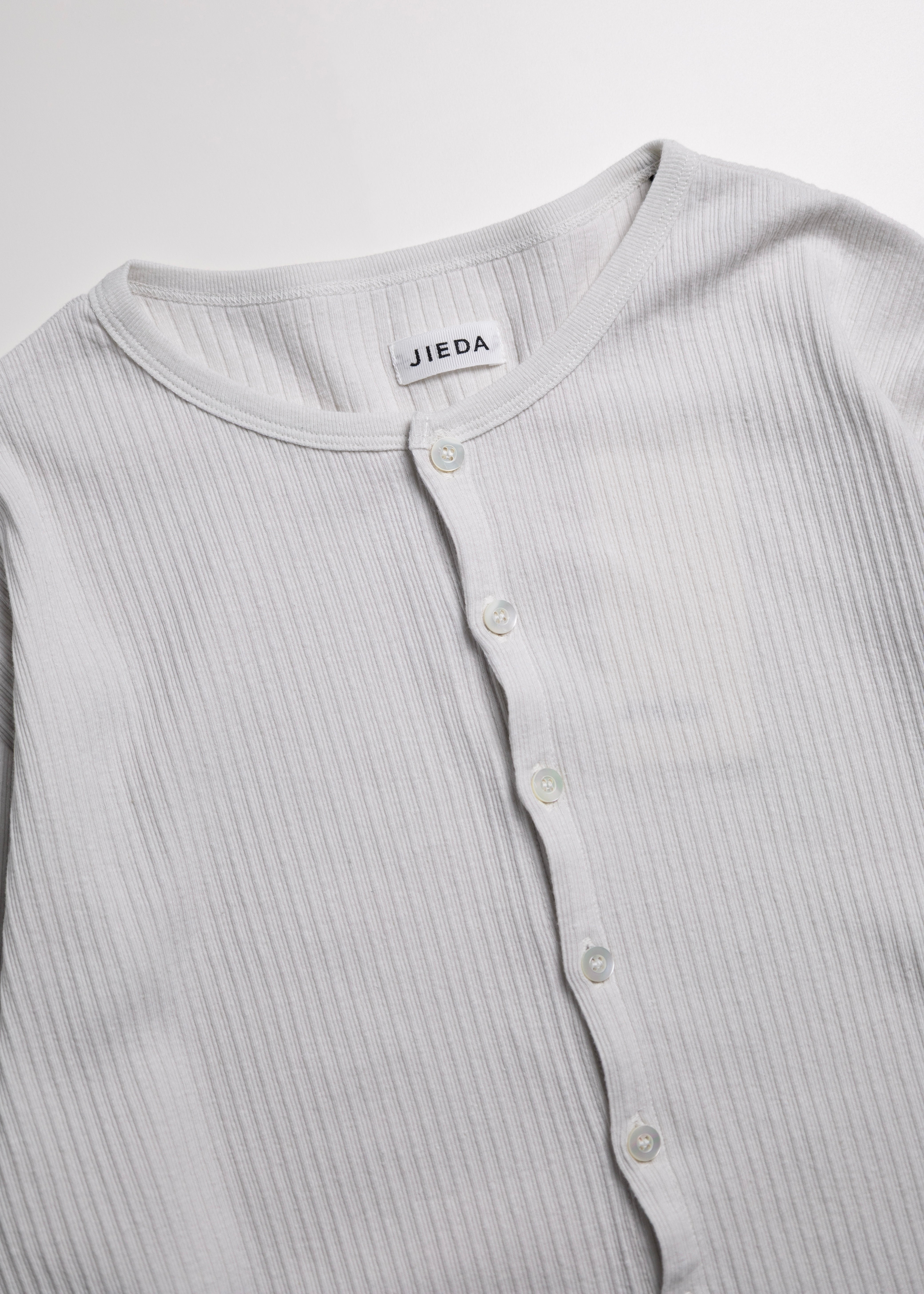 JIEDA（ジエダ）VINTAGE LIGHT RIB HENRY NECK L/S – process