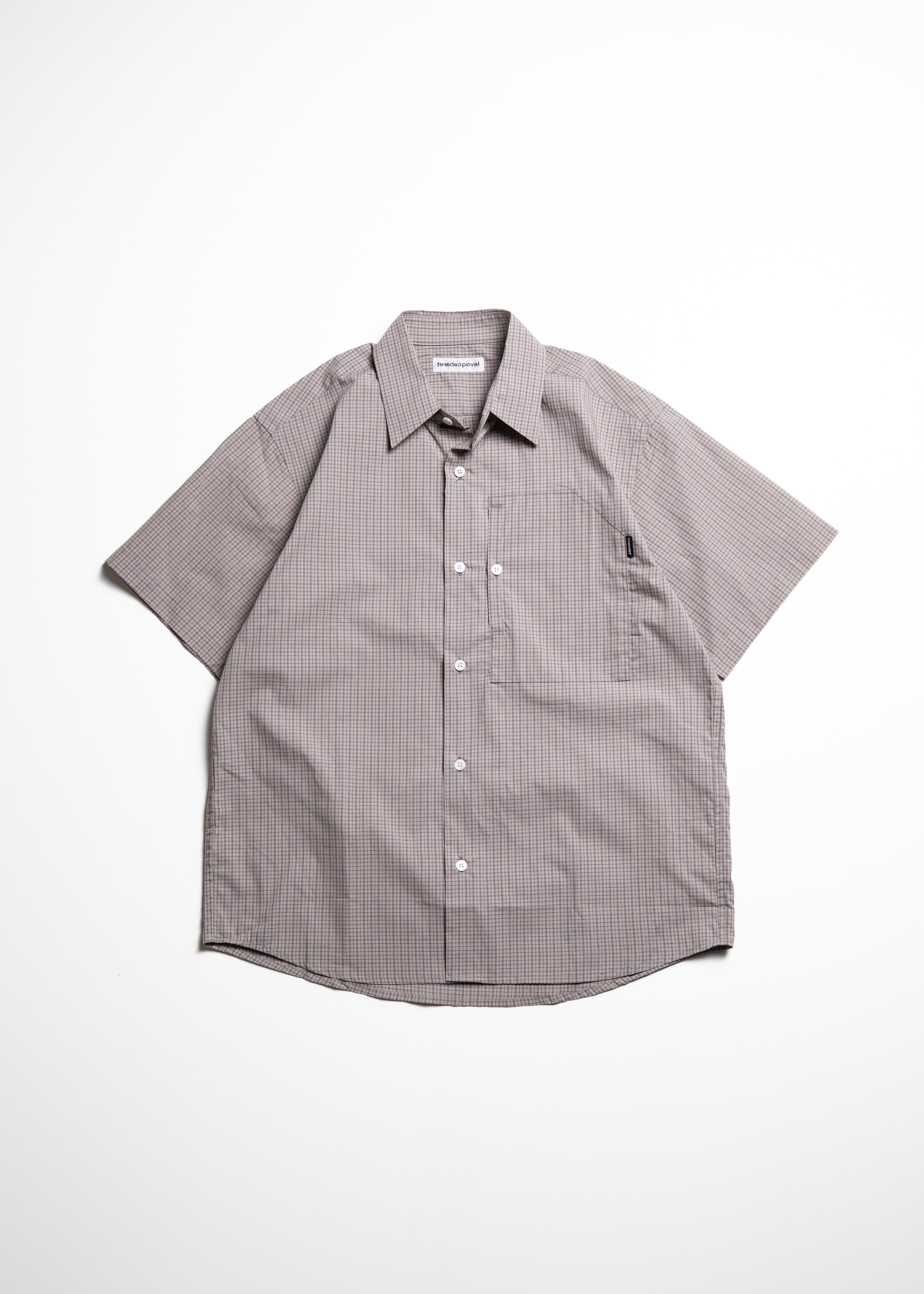 CABARET POVAL（キャバレーポバール）IP Plaid S/S Shirt – process