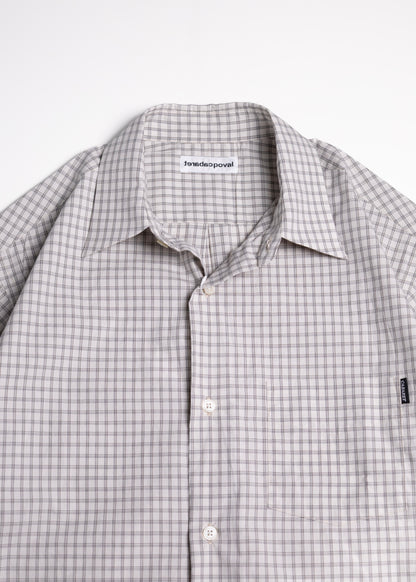 [CABARET POVAL] Plaid S/S Shirt