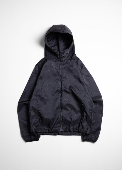 ryaw Inverted Pleat SHELL ナイロン シェル ブラック 正面