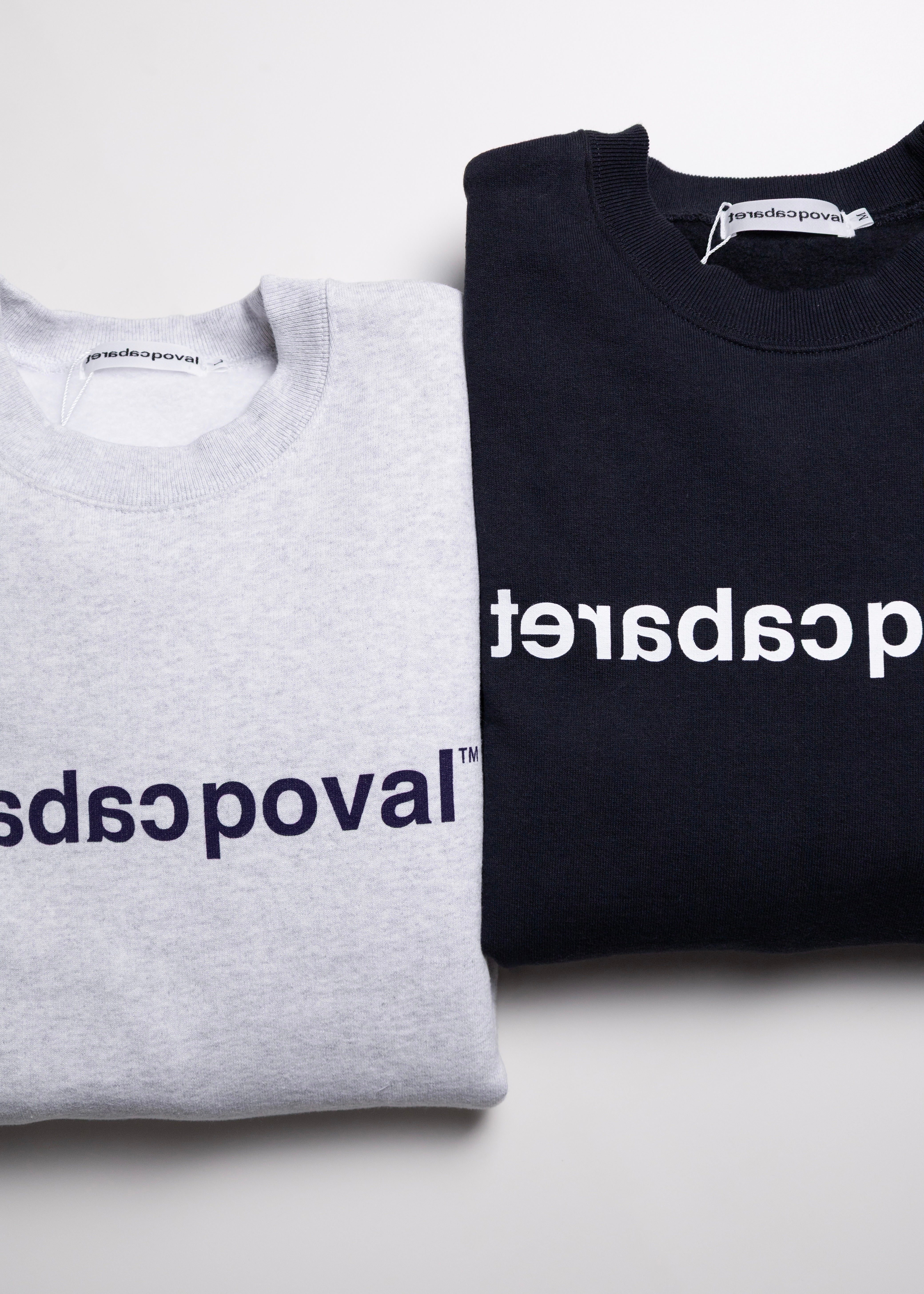 Cabaret Poval / Logo Crewneck blue 【公式通販】