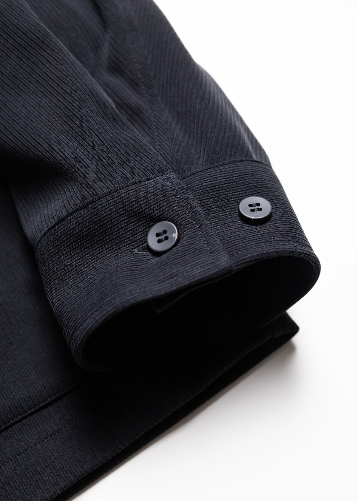 [KANEMASA PHIL.] 22G Cupro Fibril Rib Collarless Coveralls