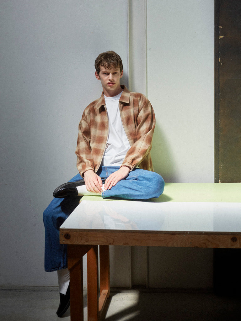 [CABARET POVAL] Wool Ombre Check Drizzler Shirt