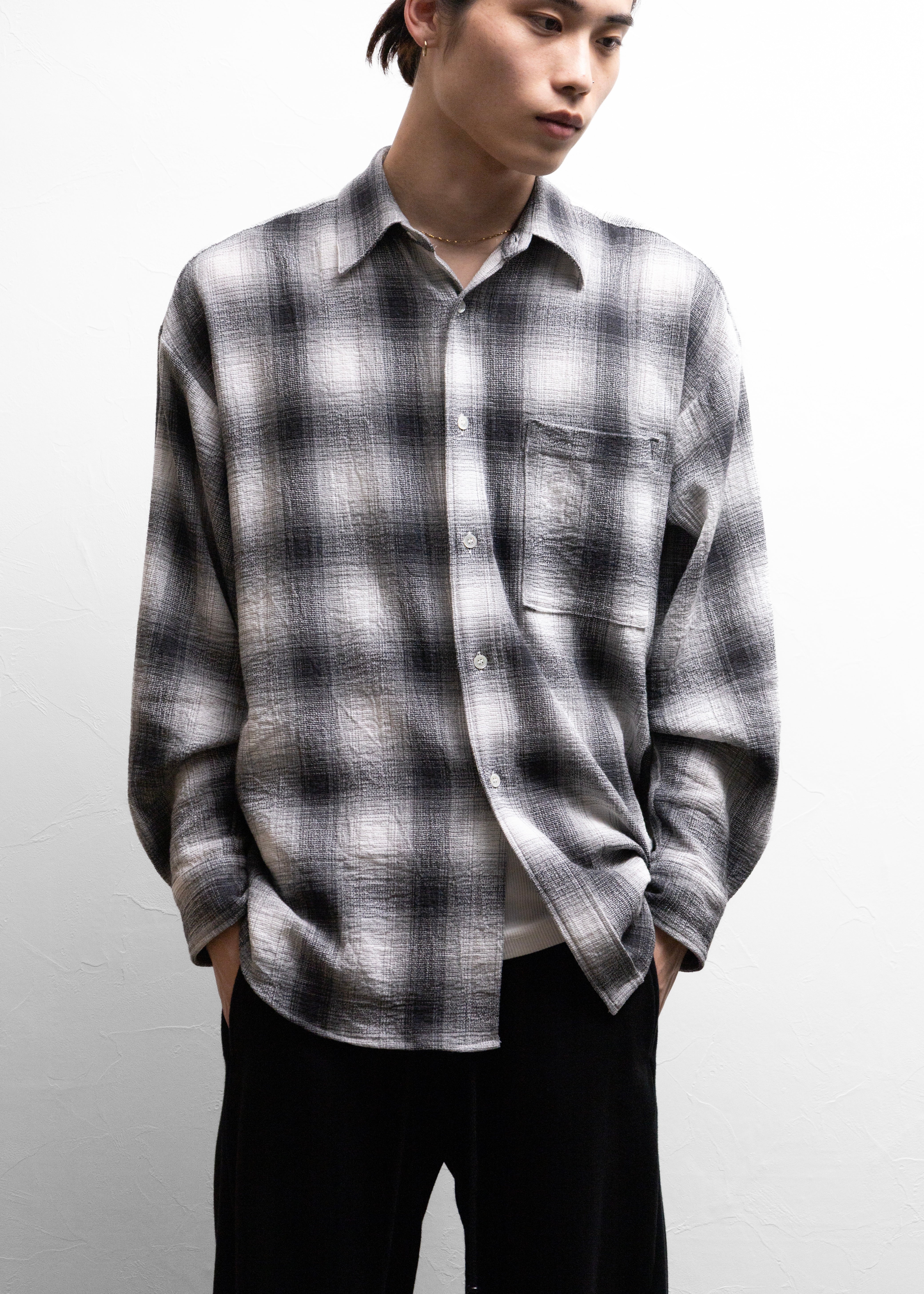 ROTOL（ロトル）Dry Ombre Wide Shirt – process
