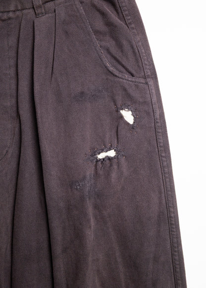 [ANACHRONORM] KERSEY TUCK WIDE PANTS