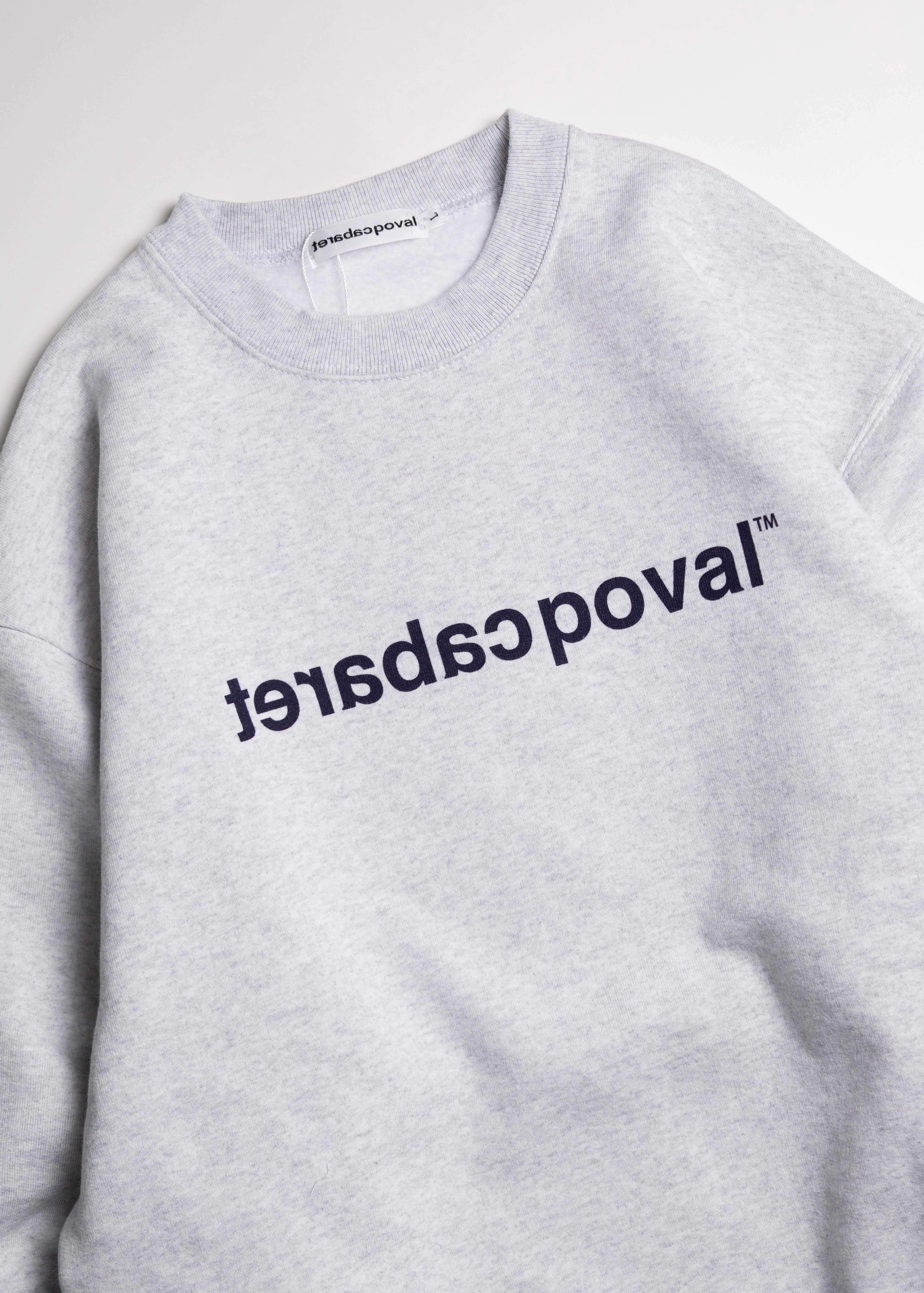 CABARET POVAL（キャバレーポバール）Original Logo Crewneck – process