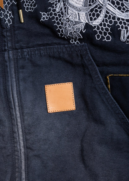 [KHOKI] Vintage-effect embroidered jacket