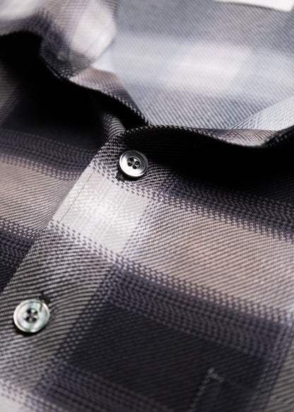 [KANEMASA PHIL.] 28G Ombre Check Balise Shirt