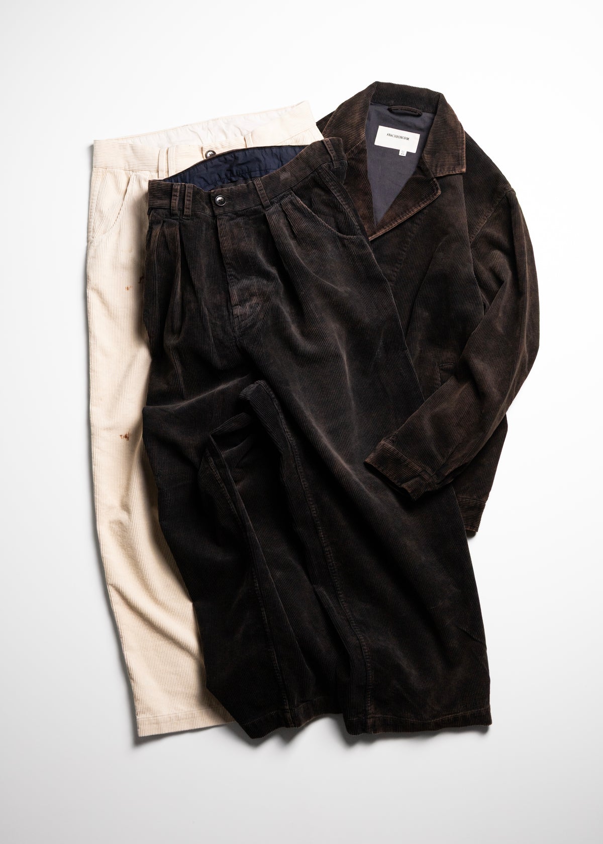 [ANACHRONORM] CORDUROY LAPEL JACKET