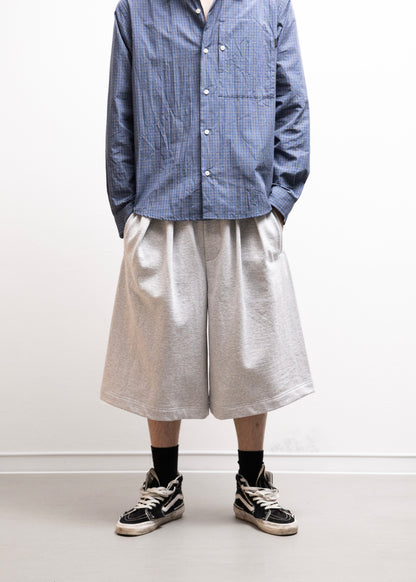 [ROTOL] Double Tuck Hakama Sweat Shorts