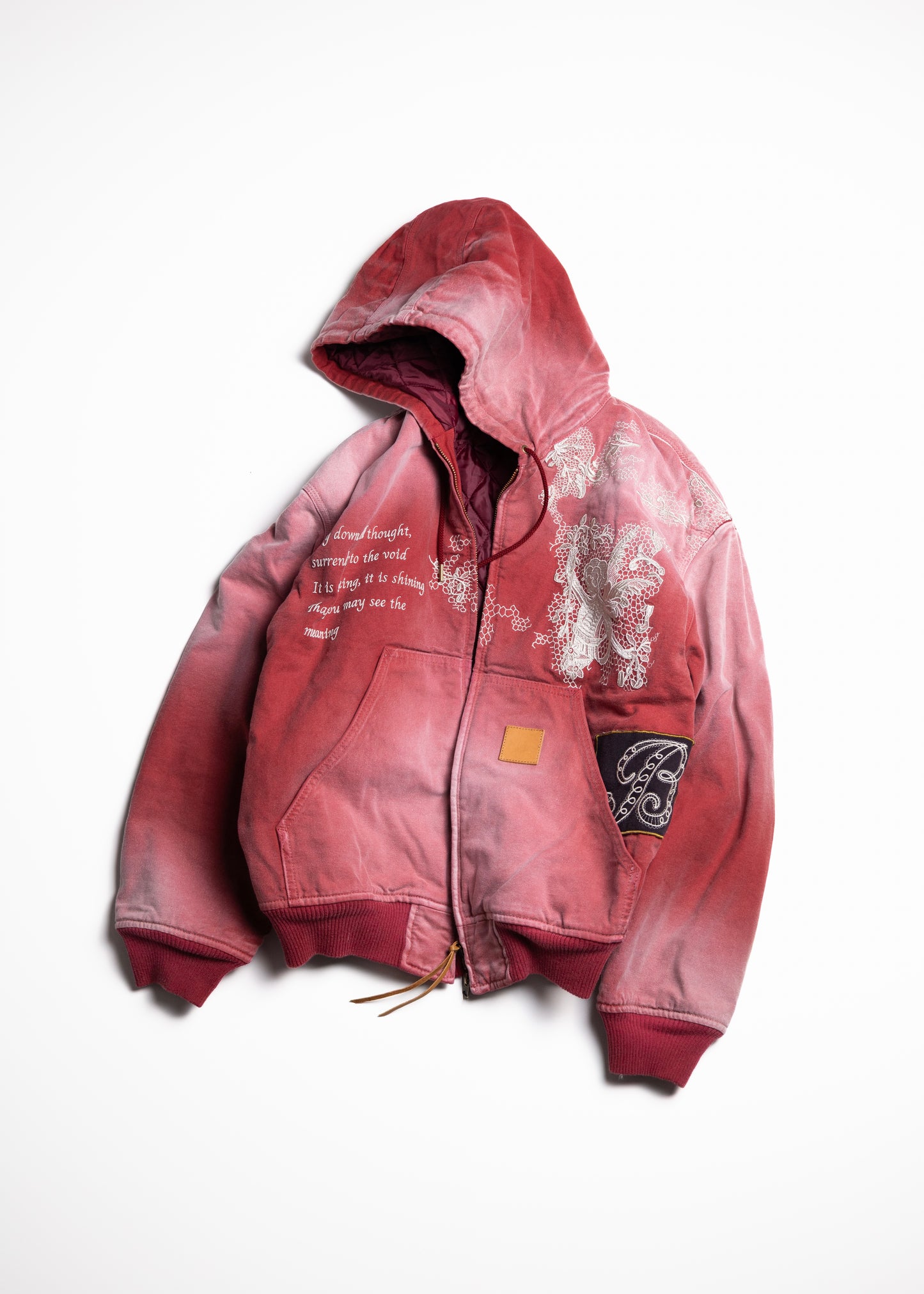 [KHOKI] Vintage-effect embroidered jacket