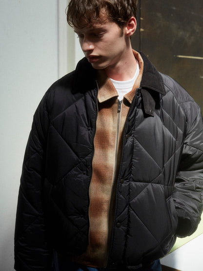 [CABARET POVAL] Wool Ombre Check Drizzler Shirt