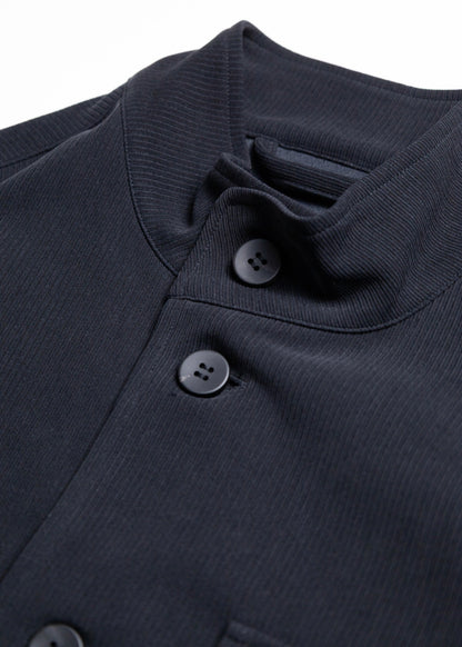 [KANEMASA PHIL.] 22G Cupro Fibril Rib Collarless Coveralls
