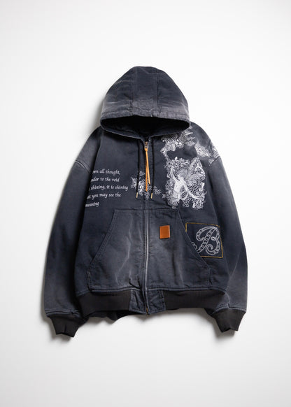 [KHOKI] Vintage-effect embroidered jacket