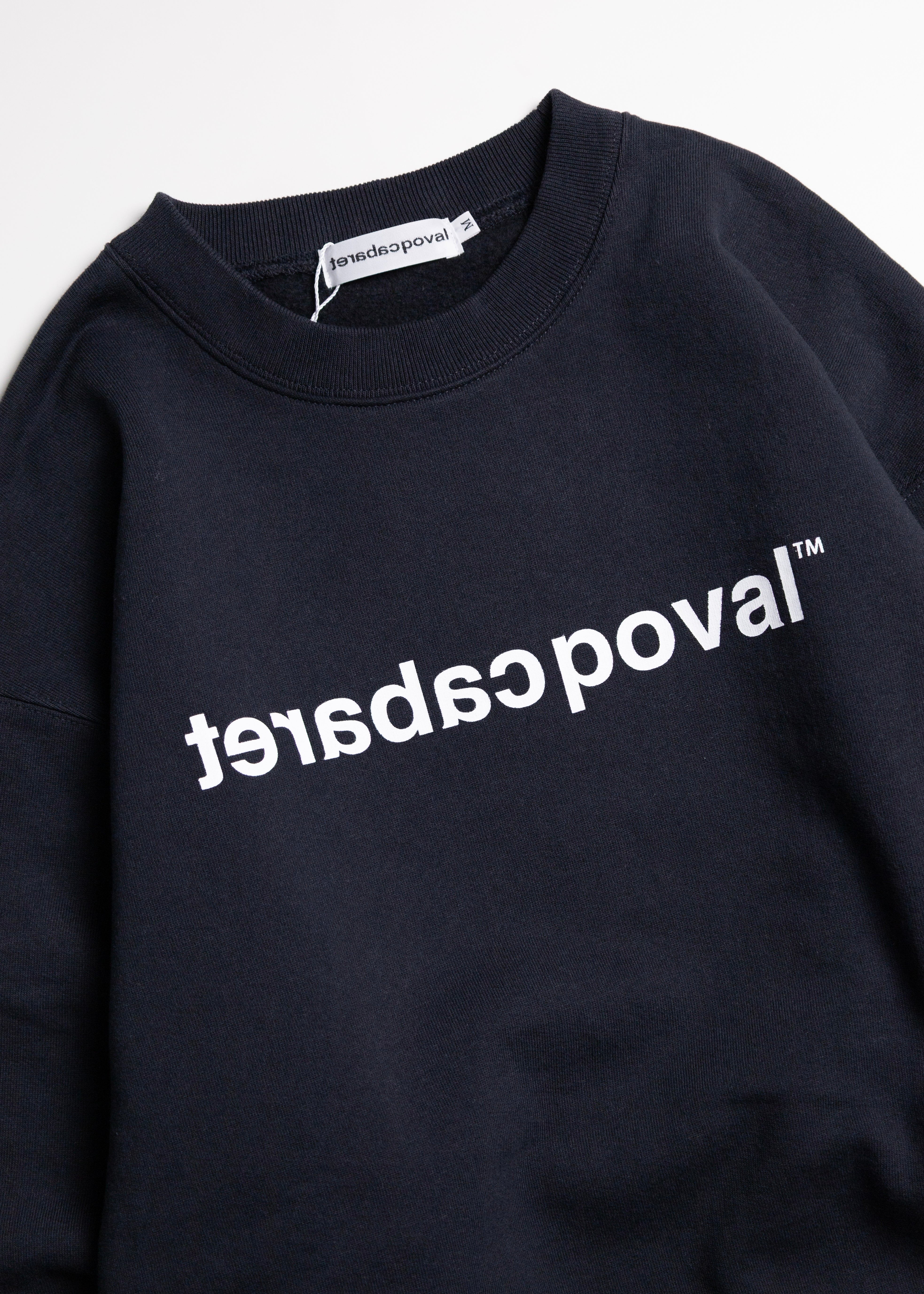 CABARET POVAL（キャバレーポバール）Original Logo Crewneck – process