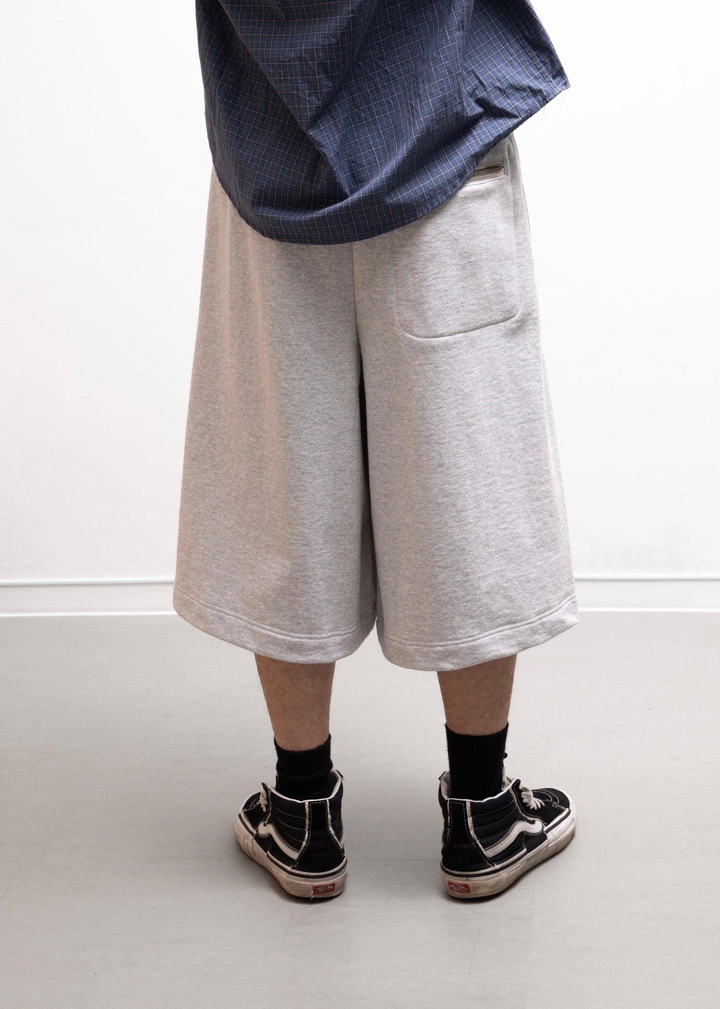 [ROTOL] Double Tuck Hakama Sweat Shorts