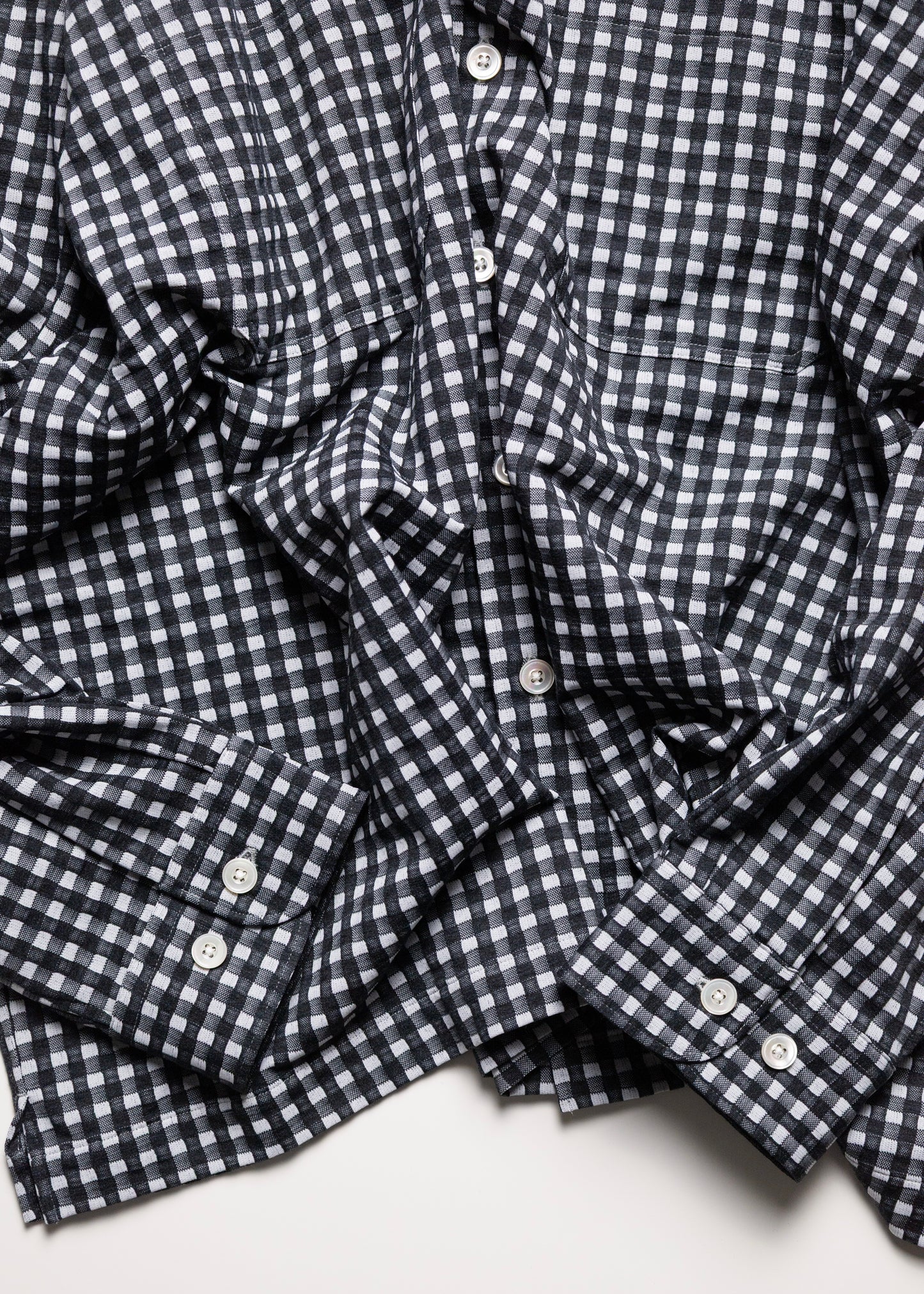 [KANEMASA PHIL.] 36G Wool Check Balise Shirt