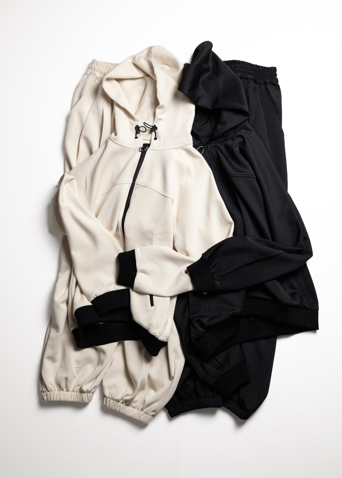 [ROTOL] Smooth Jersey Hooded Track Jacket